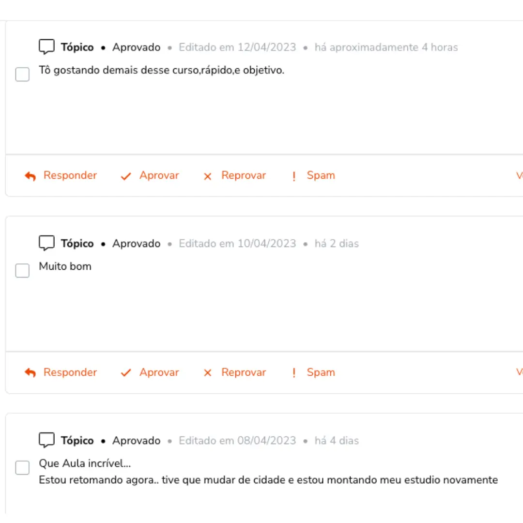 Depoimento de aluno do Reaper Total